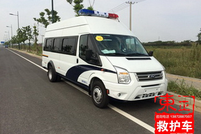 福特新世代V348長(zhǎng)軸高頂柴油囚車(chē)